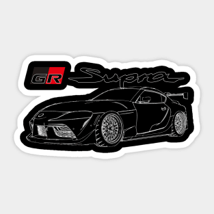 TOYOTA SUPRA A90 LINE ART Sticker